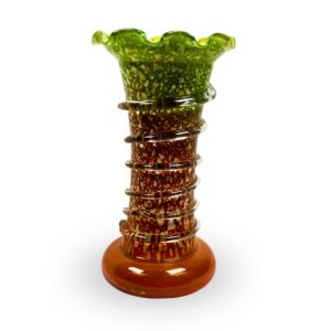 Handcrafted Artistic Glass Vase – 6 Inch | Elegant Home & Office Décor